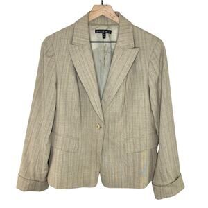 Lafayette 148 New York Women’s Pinstripe One Button Blazer Size 10 Contemporary